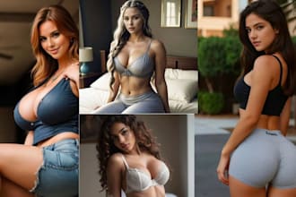 do ai influencer model or onlyfans realistic ai images and face swap video