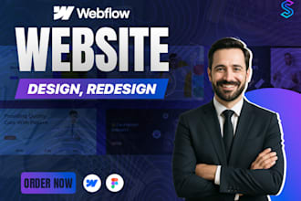 design, redesign website in webflow