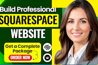 build a professional squarespace website design for modern brands