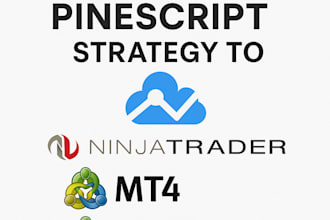 do conversion of pinescript strategy to ninjatrader, mt4 mt5, ctrader, quantower