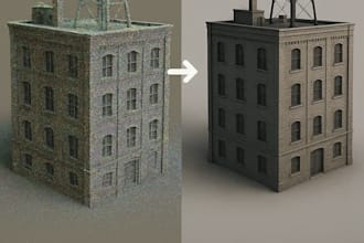 model 3d objects from point cloud, cad files, or sketches