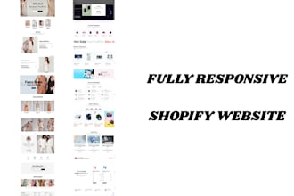 build shopify store or dropshipping ecommerce store