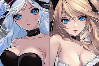 make anime waifu for you, or any character you want, nsfw