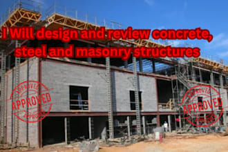design and review concrete, steel and masonry structures