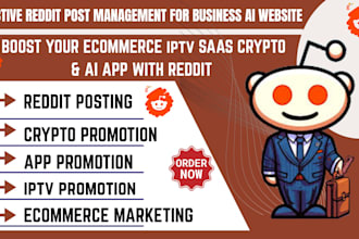 do reddit post for iptv business, ai page, crypto saas, ad x, solana and vaping
