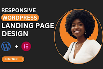 build wordpress elementor landing page design squeeze page