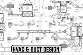 do electrical shop drawing hvac duct, pipe single line millwork as built drawing