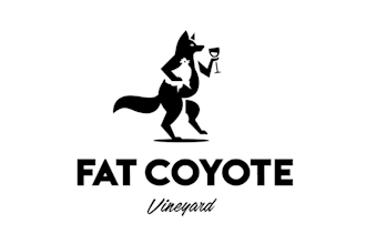 design particular fat coyote vineyard logo