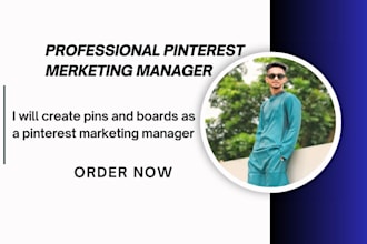 create pins and boards as a pinterest marketing manager