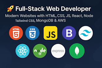 develop a modern custom website frontend and backend development