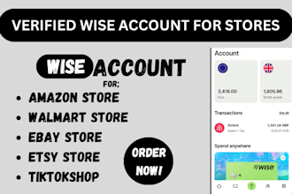 create wise account on your name for your amazon walmart etsy ebay tiktokshop