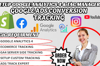 ga4 google analytics ecommerce tracking shopify meta pixel ghl conversion aip