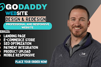 design godaddy website godaddy ecommerce and godaddy website development