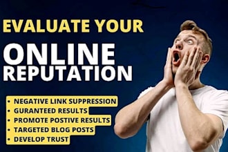 push down and erase negative links mugshots and bad articles from internet