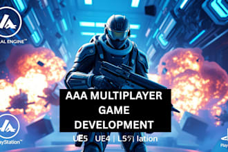do aaa multiplayer unreal engine game development, ue5 game, playstation, ue4
