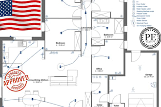 draw, stamp architectural engineering drawings for permit approval across the US