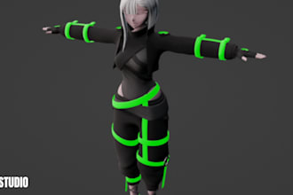create a custom femboy avatar for vrchat, nsfw furry vrc model or vtuber use