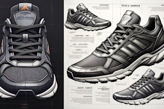 custom footwear design shoe techpack snicker shoe design for manufacturing