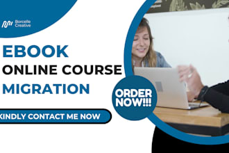 write ebook online course course migration online course to ghl kajabi teachable