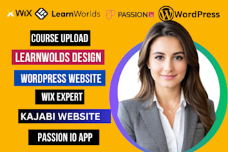build learnworlds wix website design passion io app kajabi online course website