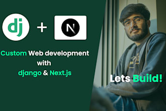 create a website and web app with django nextjs and react