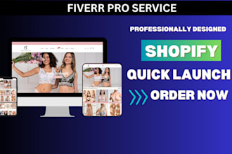 design shopify ecommerce or shopify dropshipping website