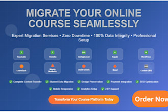 migrate your online course to teachable thinkific gohighlevel kajabi wordpress