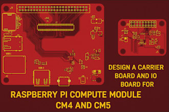 design a carrier board and io board for raspberry pi compute module cm4 and cm5