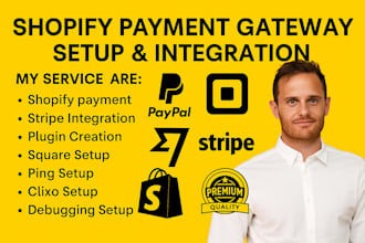 create and integrate shopify payment gateway, paypal