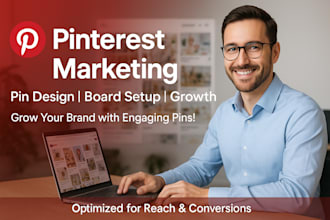 do pinterest marketing, pin design, board setup for your business to boost sales