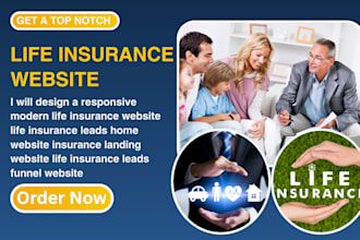 design a responsive modern life insurance website life insurance leads home