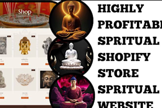 develop a professional spiritual  shopify   website for your spiritual business