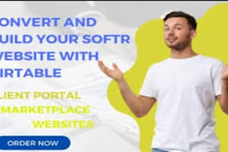 setup softr webapps with airtable database and client portal integration