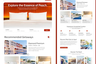 build travel agency website, hotel booking website, rental website