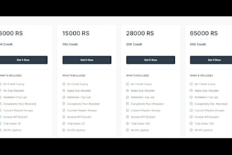 design a professional iptv website with players and streaming panel integration