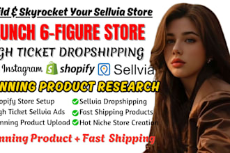 do high ticket sellvia marketing, shopify marketing, sellvia dropshipping store