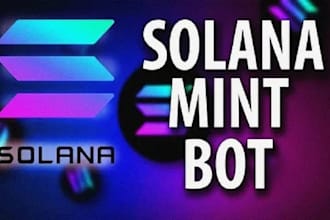develop a market making bot solana pump fun bot and volume bot