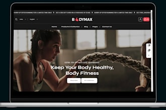 build health and fitness shopify store fitness website fitness store gym website