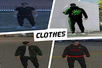 custom clothes for fivem freeroam, gang and glife servers