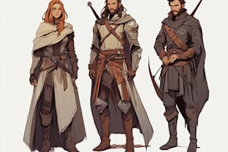 do dnd character art, illustration, concept art