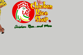 design beautiful rice and chicken logo