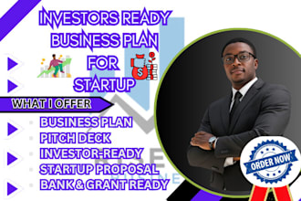 write a winning business plan, business proposal, financials, and pitch deck