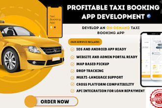 build taxi chauffeur  limo booking website or app like uber ola clone