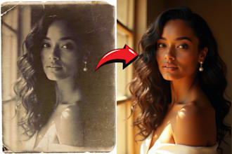 repair, fix, restore and colorize old images with upscaling