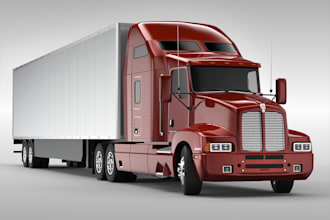 3d truck model vehicle 3d model 3d truck design 3d truck lorry design zbrush stl