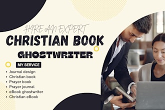 be your christian book and daily devotionals ghostwriter