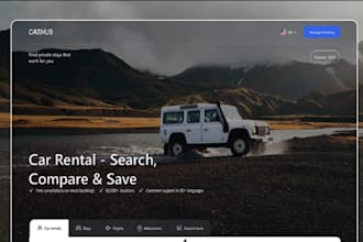 design car rental website, car dealership, auto and taxi dealer, car detailing,
