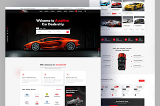 design car dealership website, automotive dealership website car rental website
