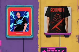design clothing inspired art based on classic arcade style