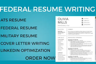 provide you a federal resume writing service for your targeted job